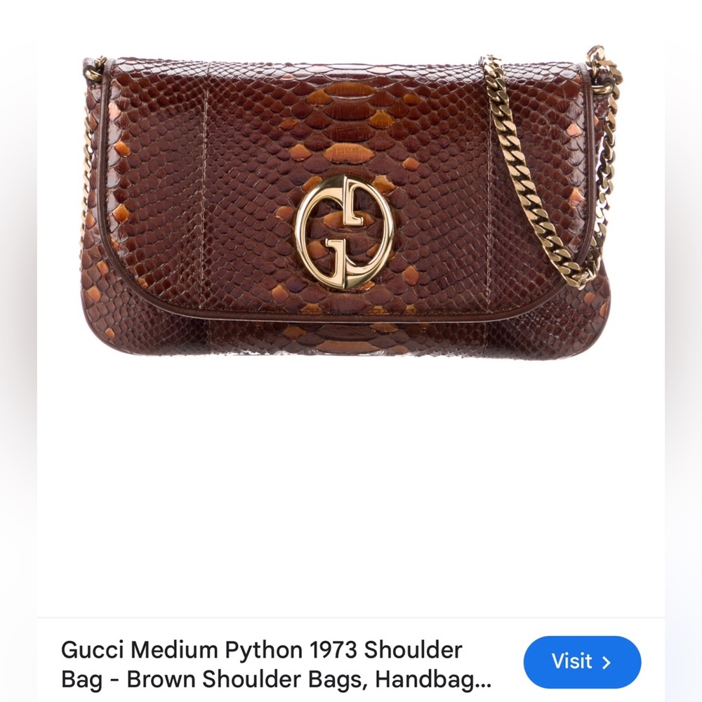 Vintage Python Gucci Bag